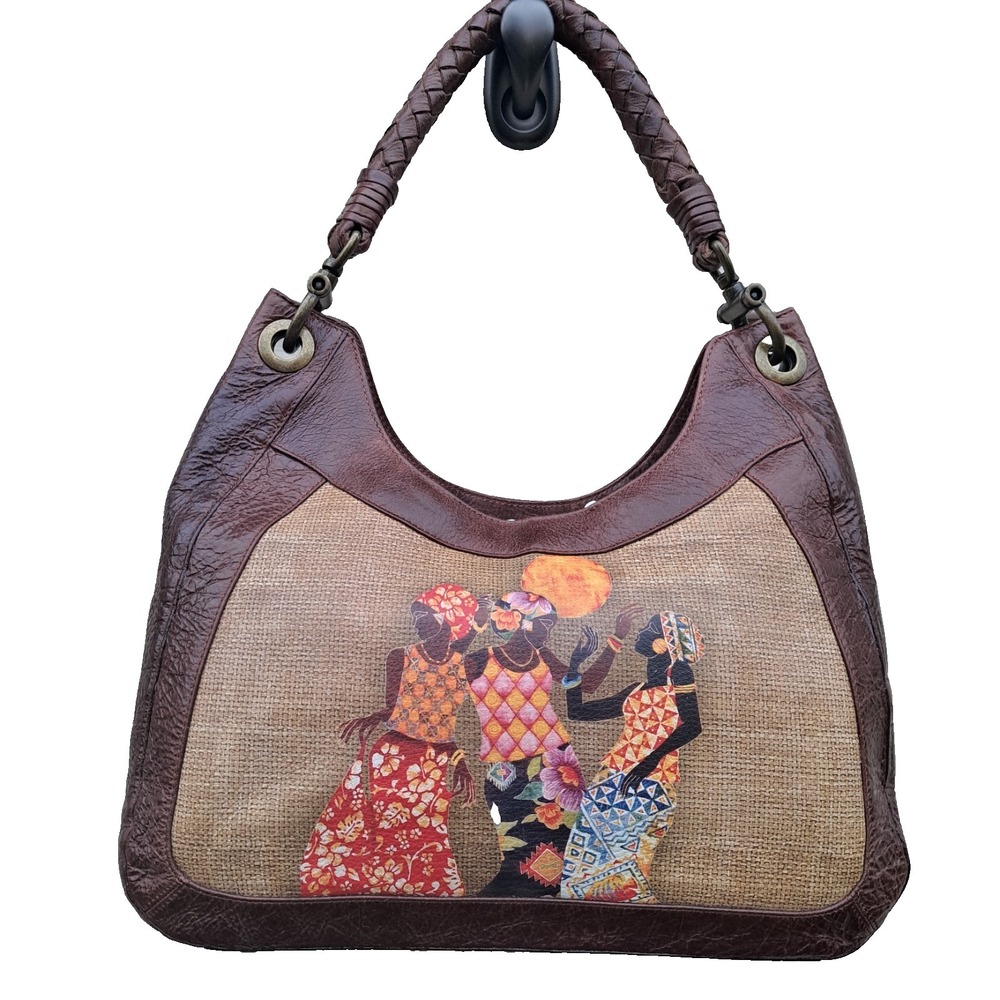 Jeon Los Angeles Women's‎ Brown Leather Shoulder Bag Purse